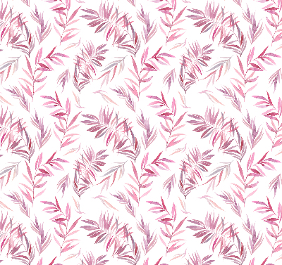 Store intérieur feuilles roses