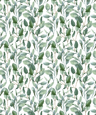 Store intérieur avec feuilles sur les brindilles