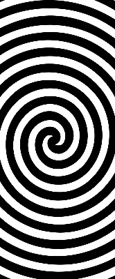 Cercle hypnotique pour store intérieur de fenêtre