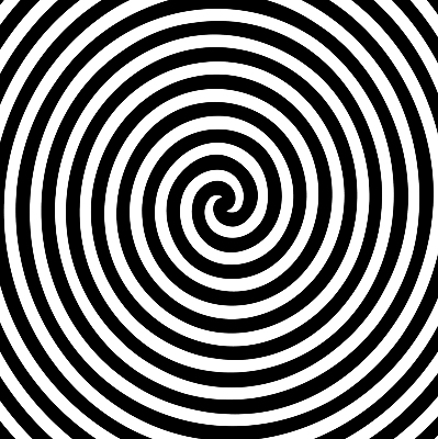 Cercle hypnotique pour store intérieur de fenêtre
