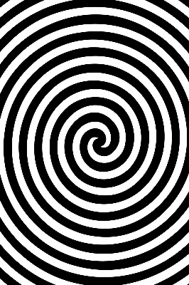 Cercle hypnotique pour store intérieur de fenêtre