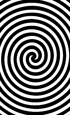 Cercle hypnotique pour store intérieur de fenêtre