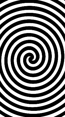 Cercle hypnotique pour store intérieur de fenêtre