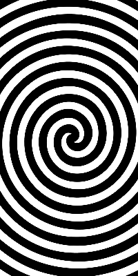 Cercle hypnotique pour store intérieur de fenêtre