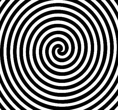 Cercle hypnotique pour store intérieur de fenêtre