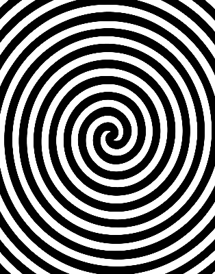 Cercle hypnotique pour store intérieur de fenêtre