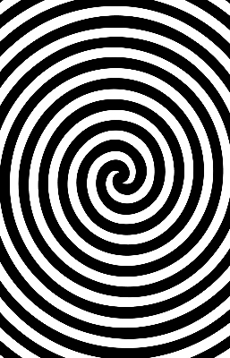 Cercle hypnotique pour store intérieur de fenêtre