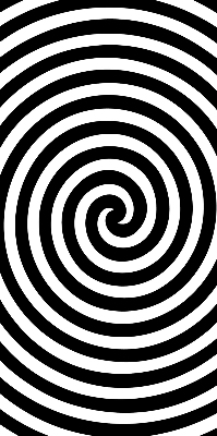 Cercle hypnotique pour store intérieur de fenêtre