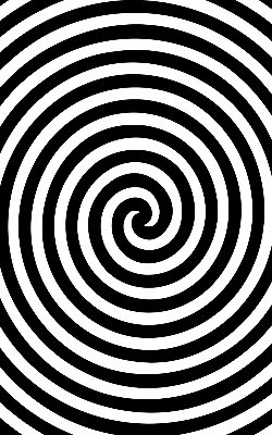 Cercle hypnotique pour store intérieur de fenêtre
