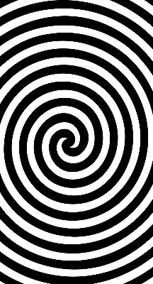 Cercle hypnotique pour store intérieur de fenêtre