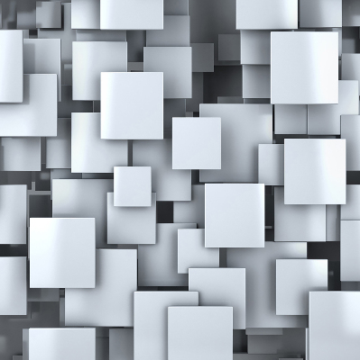 Store enrouleur carrés 3D gris