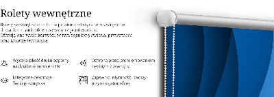 Store intérieur fenêtre vagues bleues