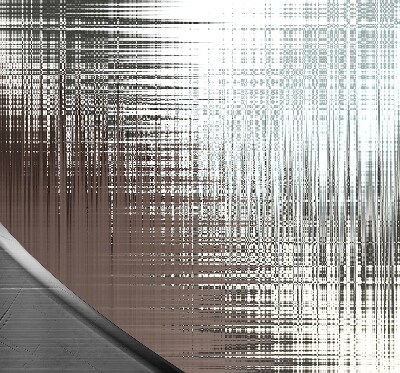 Store intérieur fenêtre miroir abstraction