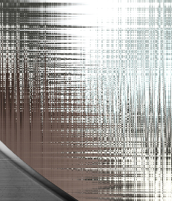 Store intérieur fenêtre miroir abstraction