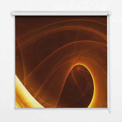 Store intérieur fenêtre en abstraction orange