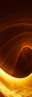 Store intérieur fenêtre en abstraction orange
