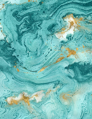 Store intérieur en granit turquoise