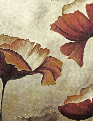 Store enrouleur à fleurs