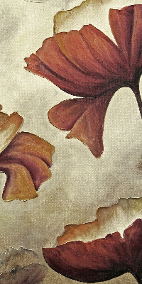 Store enrouleur à fleurs