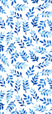 Store intérieur feuilles bleues