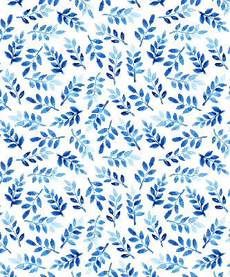 Store intérieur feuilles bleues