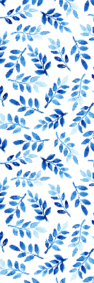 Store intérieur feuilles bleues