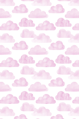 Store intérieur fenêtre avec motif de nuages roses