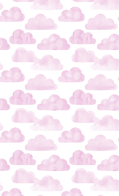 Store intérieur fenêtre avec motif de nuages roses