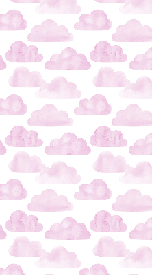 Store intérieur fenêtre avec motif de nuages roses