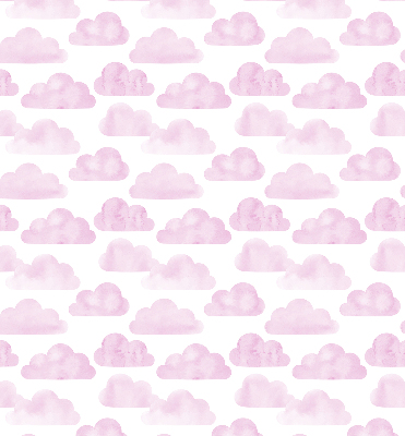Store intérieur fenêtre avec motif de nuages roses