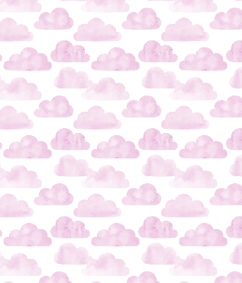 Store intérieur fenêtre avec motif de nuages roses
