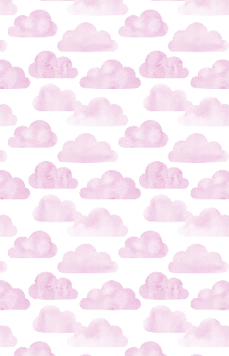 Store intérieur fenêtre avec motif de nuages roses