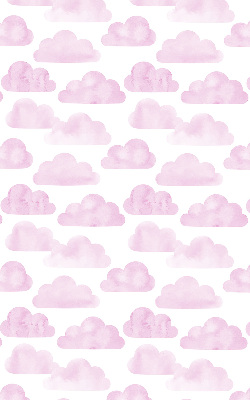 Store intérieur fenêtre avec motif de nuages roses