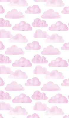Store intérieur fenêtre avec motif de nuages roses