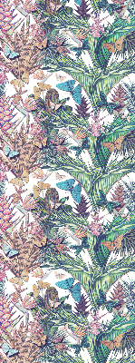 Store intérieur à papillons sur les fleurs