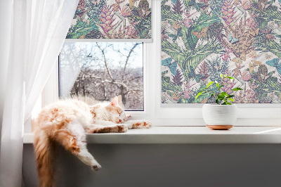 Store intérieur à papillons sur les fleurs