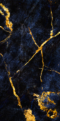 Store enrouleur en marbre bleu marine