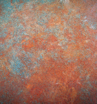 Store enrouleur de couleur orange en tôle