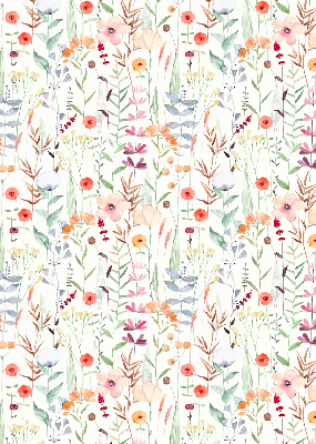 Store enrouleur à fleurs colorées