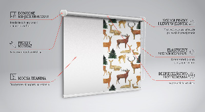 Cerfs et chevreuils pour store intérieur