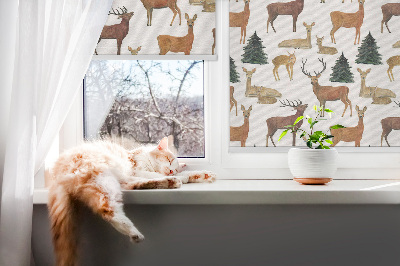 Cerfs et chevreuils pour store intérieur