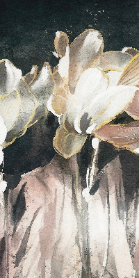Store enrouleur à fleurs peintes
