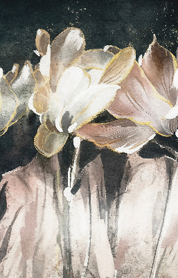 Store enrouleur à fleurs peintes