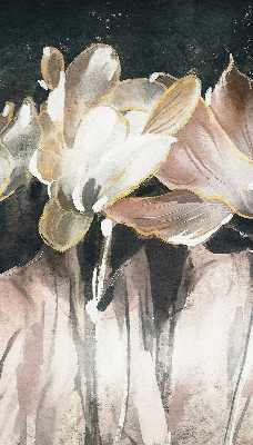 Store enrouleur à fleurs peintes
