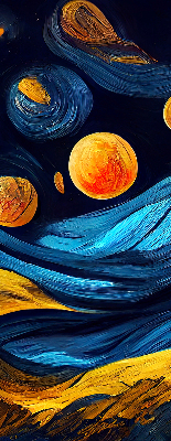 Store intérieur fenêtre planètes