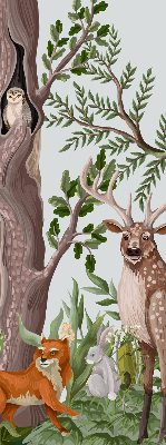 Store intérieur pour animaux de la forêt