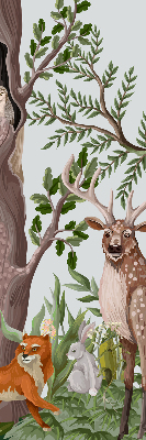 Store intérieur pour animaux de la forêt
