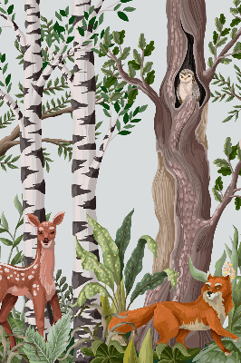 Store intérieur pour animaux de la forêt