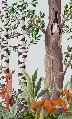 Store intérieur pour animaux de la forêt