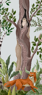 Store intérieur pour animaux de la forêt